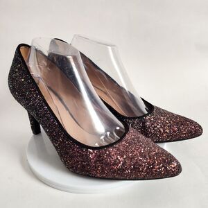 Naturalizer Multicolor Glitter Size 10 Natalie2 Platform 3" Heels Formal Pumps